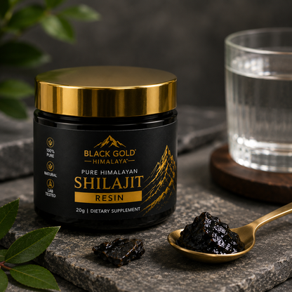 BLACK GOLD HIMALAYA™ Pure Himalayan Shilajit Resin | Premium Himalayan Source | Resin Form | Daily Wellness Ritual