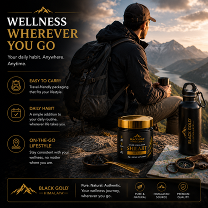 BLACK GOLD HIMALAYA™ Pure Himalayan Shilajit Resin | Premium Himalayan Source | Resin Form | Daily Wellness Ritual