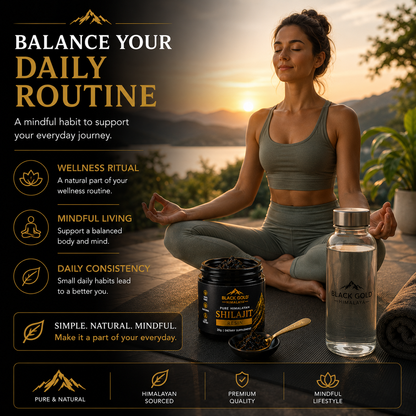 BLACK GOLD HIMALAYA™ Pure Himalayan Shilajit Resin | Premium Himalayan Source | Resin Form | Daily Wellness Ritual