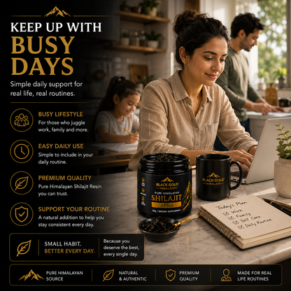 BLACK GOLD HIMALAYA™ Pure Himalayan Shilajit Resin | Premium Himalayan Source | Resin Form | Daily Wellness Ritual