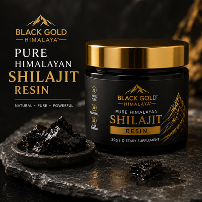 BLACK GOLD HIMALAYA™ Pure Himalayan Shilajit Resin | Premium Himalayan Source | Resin Form | Daily Wellness Ritual