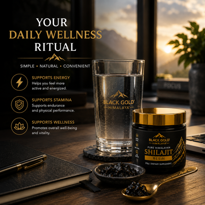 BLACK GOLD HIMALAYA™ Pure Himalayan Shilajit Resin | Premium Himalayan Source | Resin Form | Daily Wellness Ritual